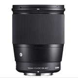 Sony E Sigma 16mm F1.4 objektiivin vuokraus