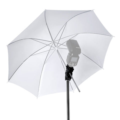 Salama Sateenvarjo Valkoinen 84cm (läpiammuttava) + varjopidike vuokraus