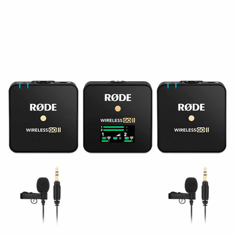 Rode Wireless Go II 2 x langaton lavalier mikrofoni -setti vuokraus